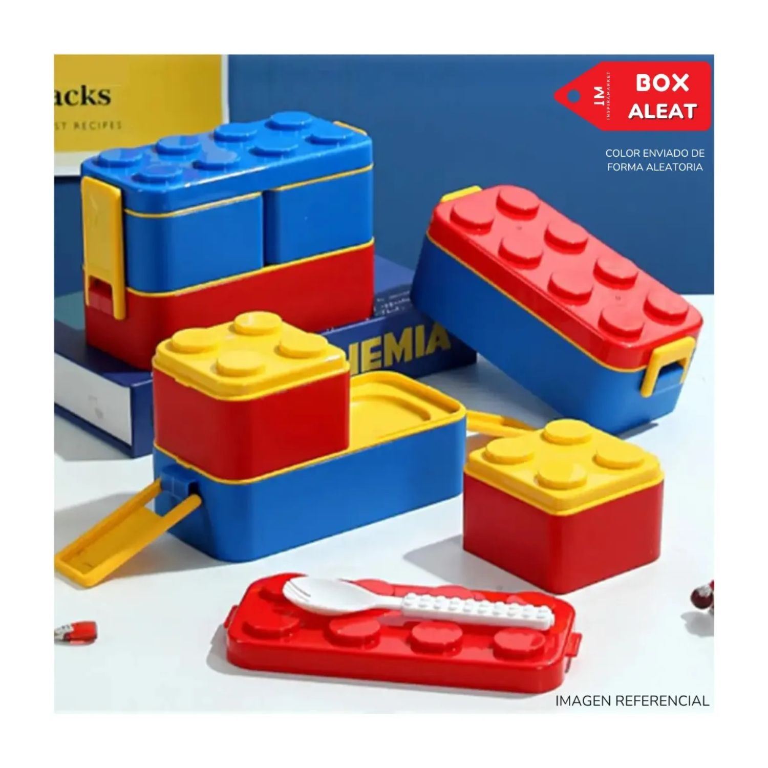 Tapers lonchera para niños en forma de Lego set por 3